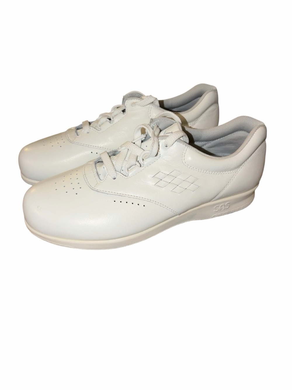 NWOB SAS Tripad Comfort White Leather Walking Shoes 8 Narrow Made USA Normcore